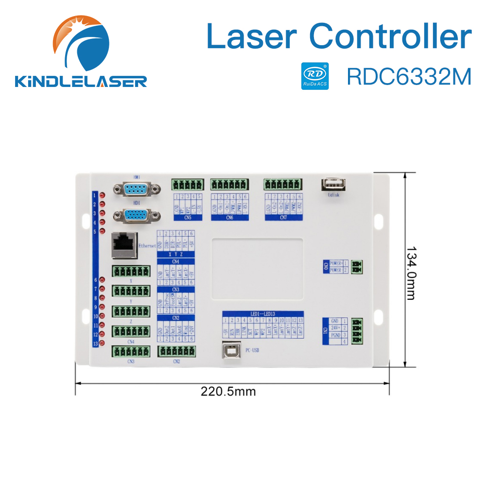 Ruida RDC 6332M Co2 Laser DSP Controller For Laser Engraving And ...