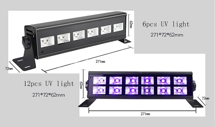 UV dmx stage light LED violet dj laser light club disco wallwash lighting for Halloween party remote purple par light (9)