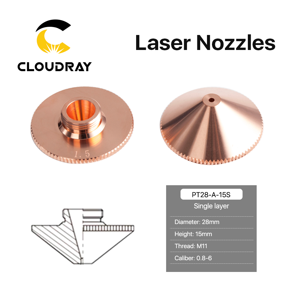 Cloudray Laser Nozzle Single Double Layer Dia Mm Caliber P For Precitec